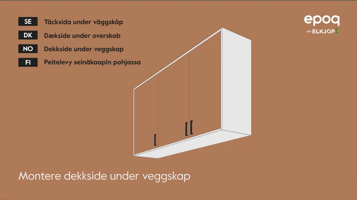 Epoq 19. Dekkside under veggskap