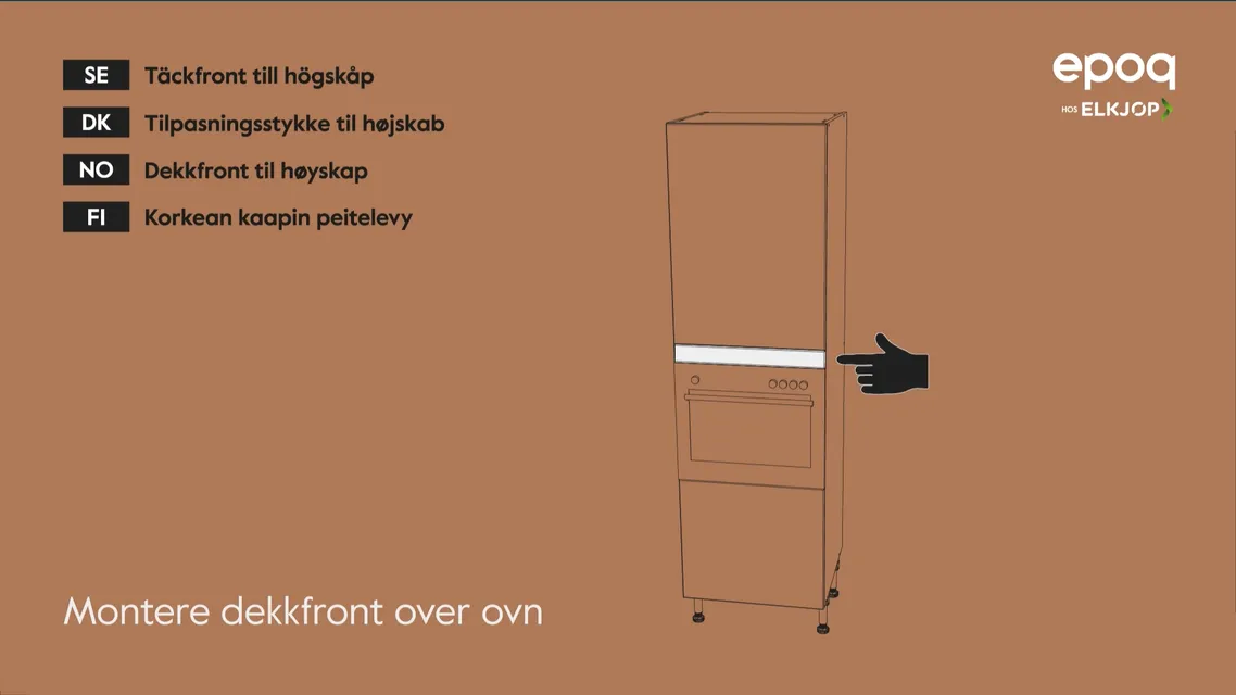 Epoq 17. Montere dekkfront over ovn