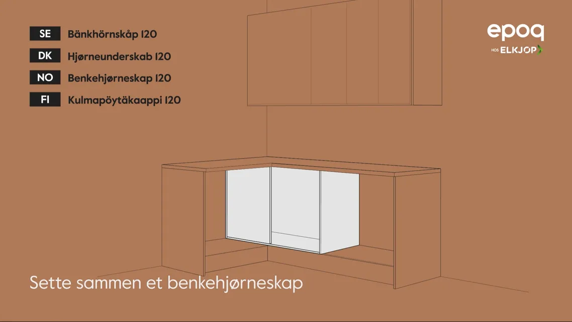 epoq_04.Sette sammen et benkehjørneskap