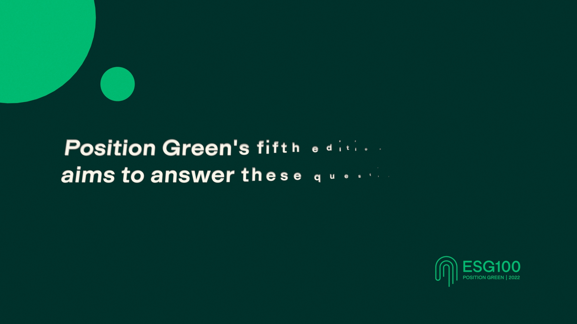 Animasjonsfilm for Position Green 3